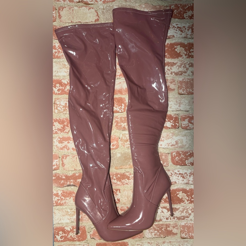 Steve Madden Vana Over the Knee Boots - Mauve